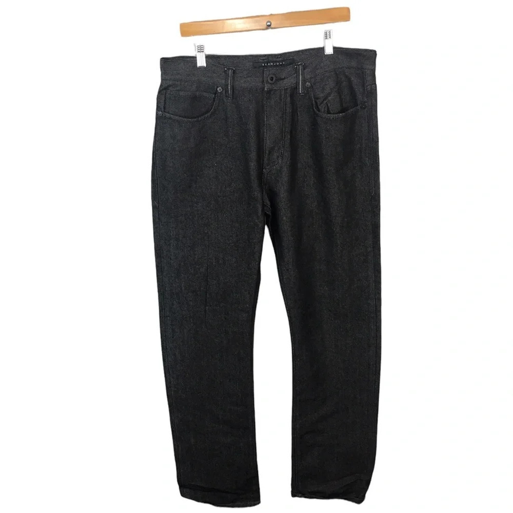 MJ482 Mens Sean John Urban Streetwear Brand Bootcut Denim Jeans 34x33